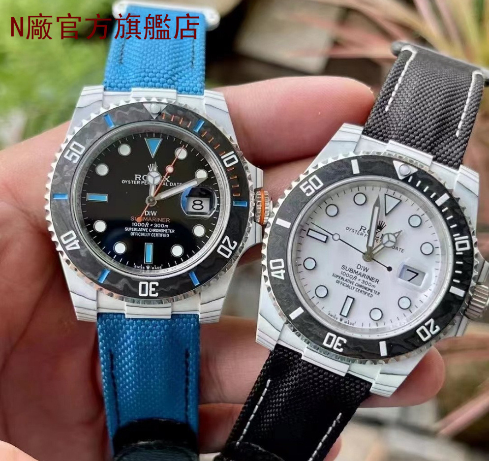 【2個款式，帶圖詢價】Diw厰勞力士，40mm，白色碳纖維，水鬼系列