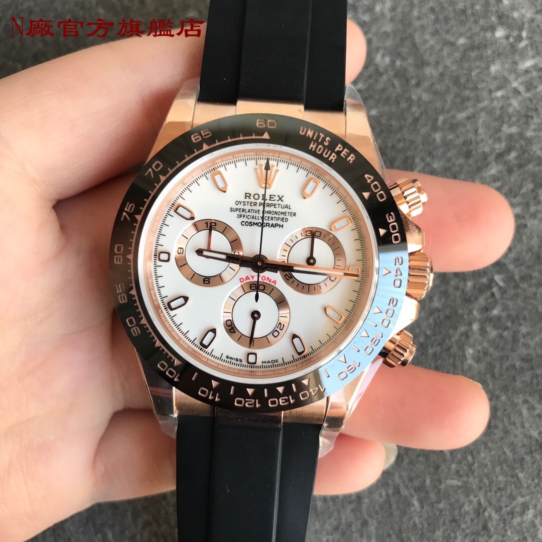 N廠2020年新品，玫瑰金陶瓷圈V4版本升級，全新訂製版迪通拿專屬Cal.4130自動上鍊機芯