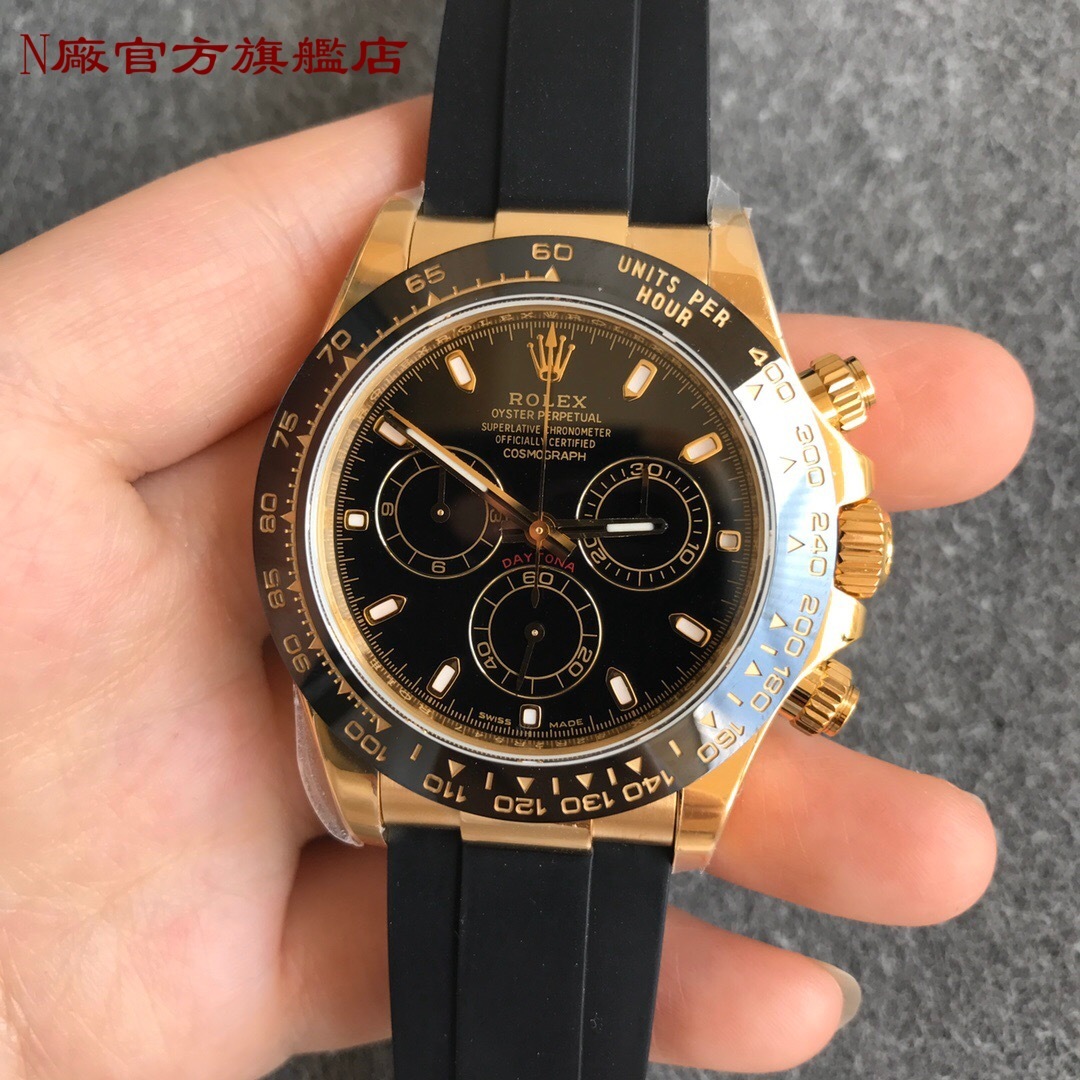 N廠超‮神級‬器904L迪通拿，N廠全新‮制訂‬版Cal.4130自動‮鏈上‬機芯，厚度和原‮一裝‬致