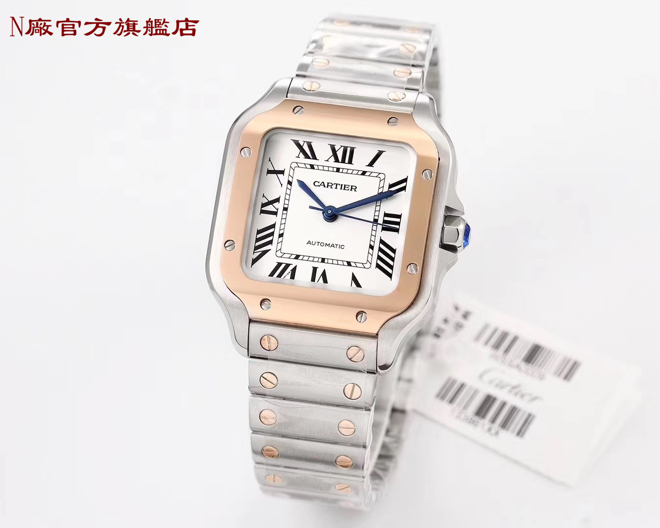 【5個款式,帶圖詢價】v6廠最新款卡地亞女款35mm桑托斯系列 【5個款式,帶圖詢價】v6廠最新款卡地亞女款35mm桑托斯系列